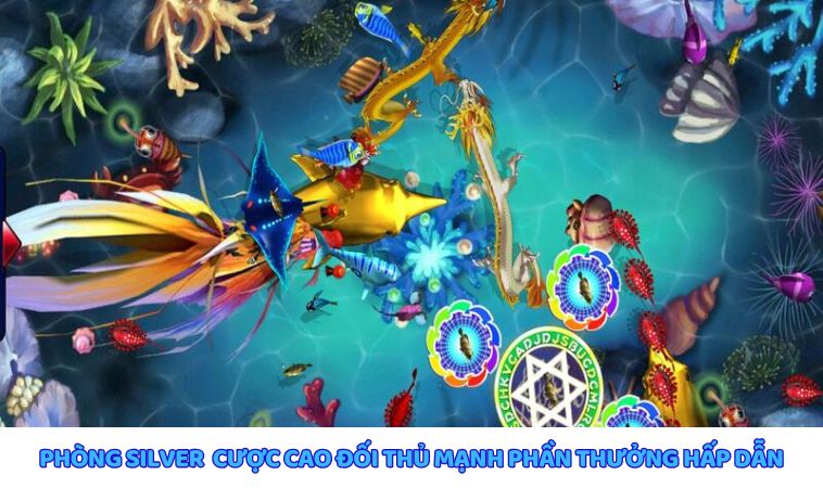 Phòng Sliver trong siêu phẩm bắn cá Ring vàng biển sâu Rikvip 